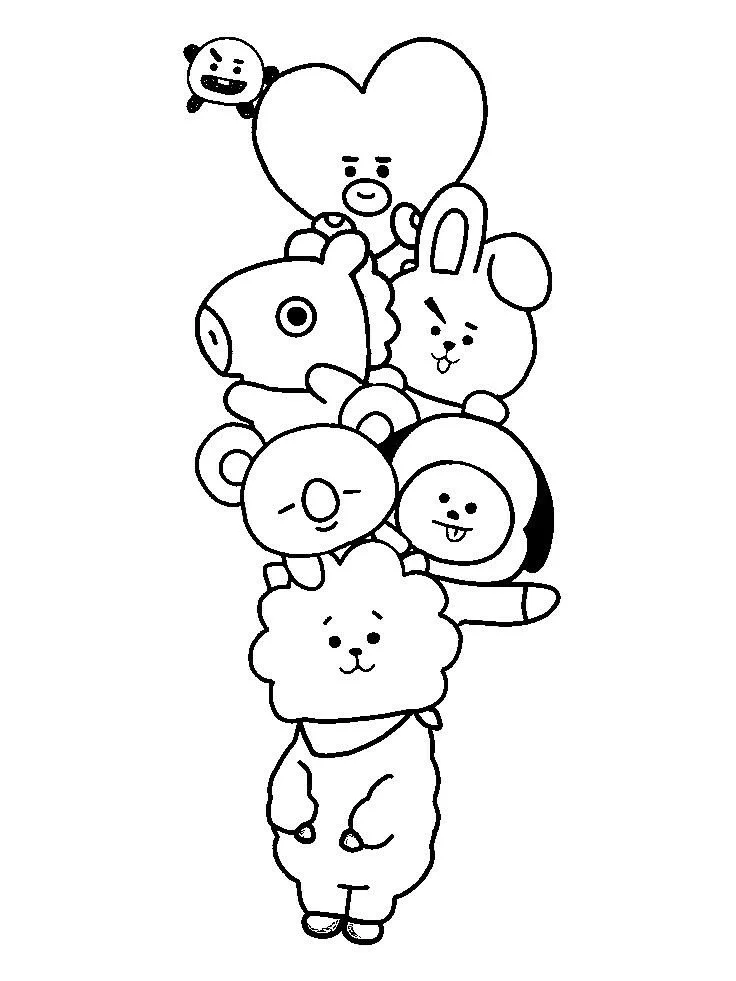 Bt21 Para Colorear 20