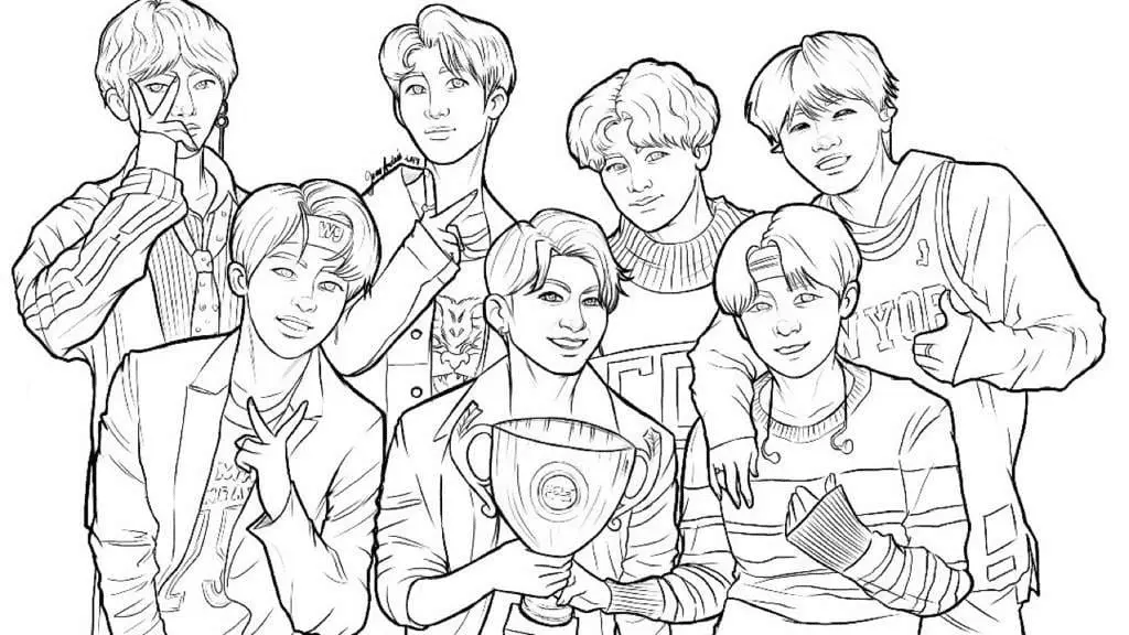 Bts Para Colorear 22