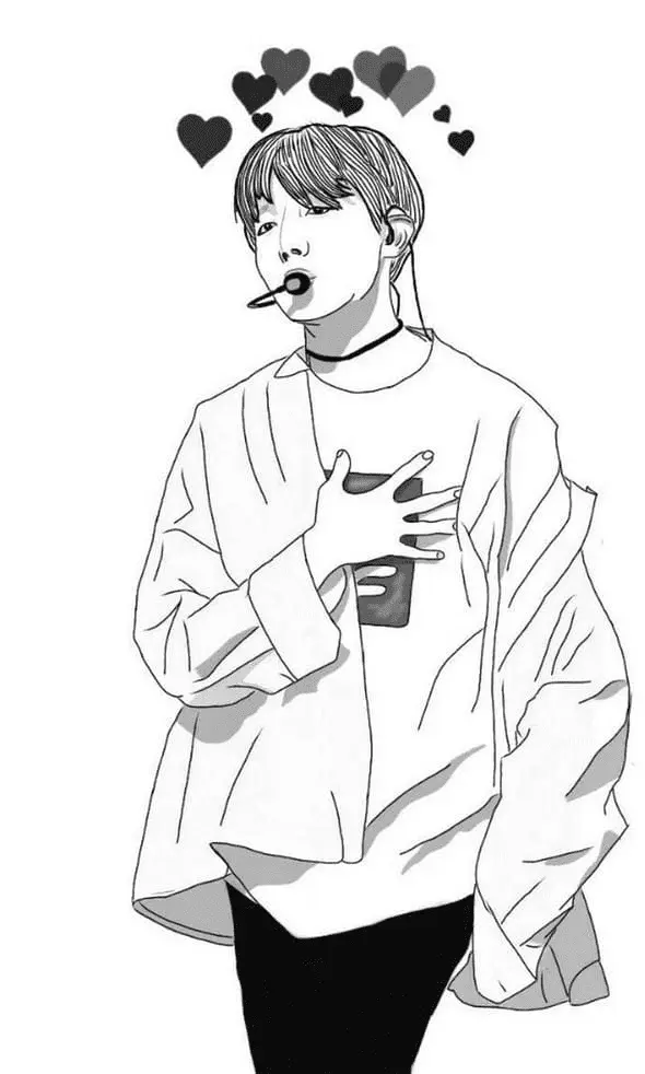 Desenhos de Bts Para Colorir 58