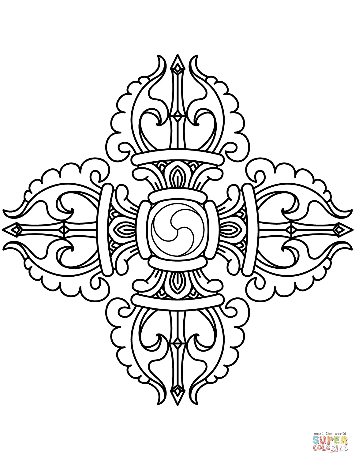 Budismo para Colorir 32