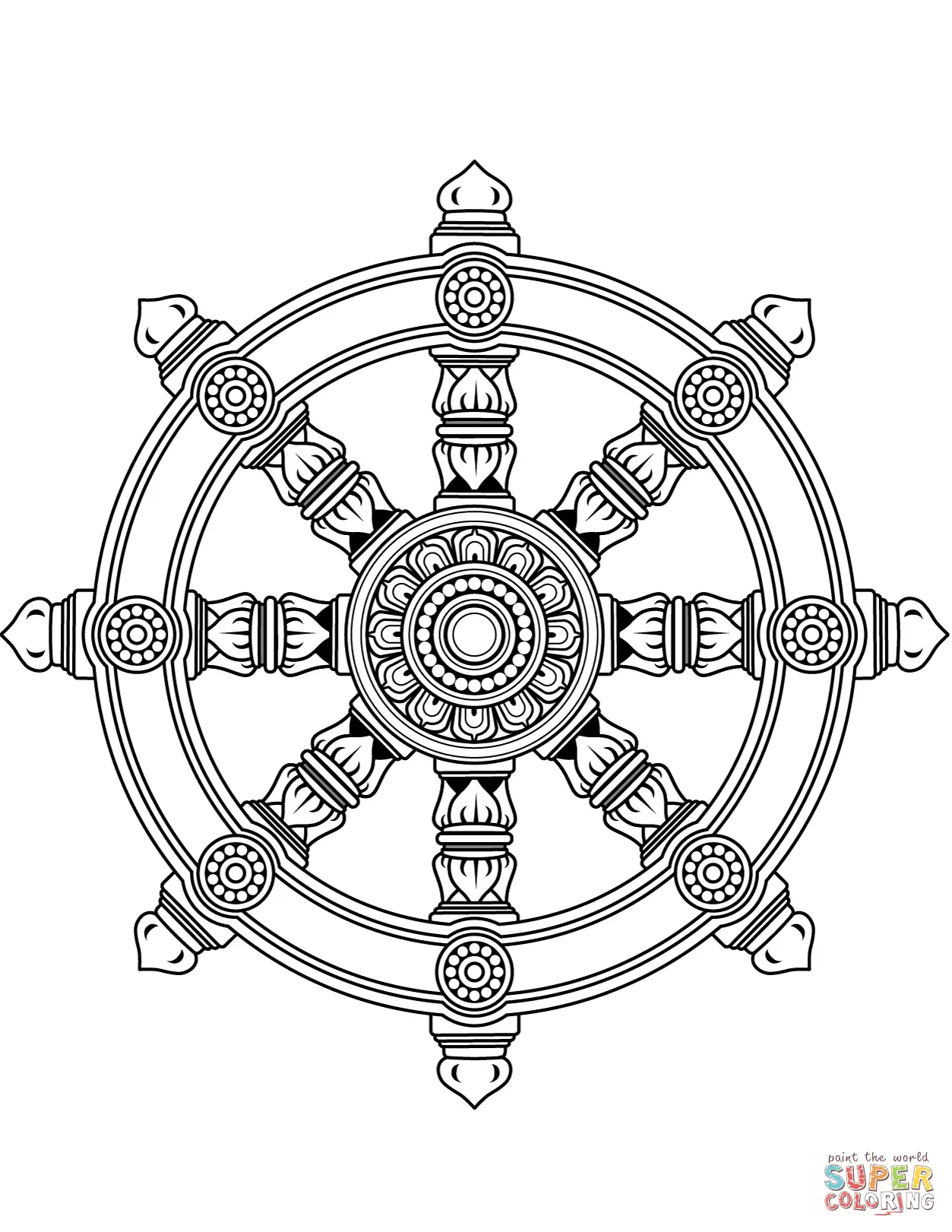 Budismo para Colorir 9