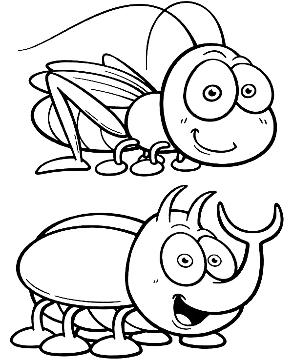 Bugs Coloring Pages 13