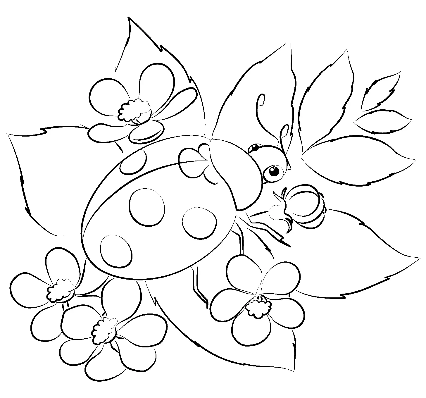 Bugs Coloring Pages 8