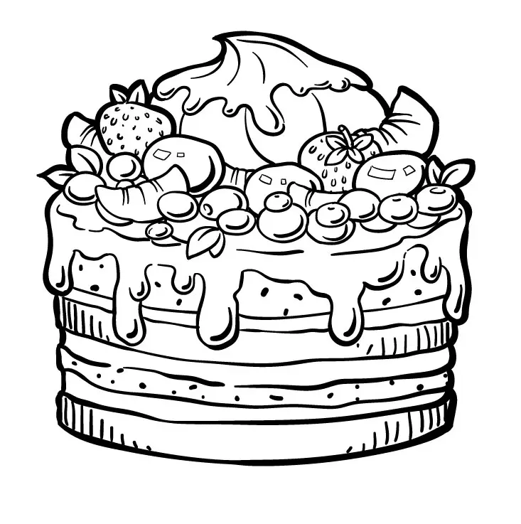 Pasteles Para Colorear 7
