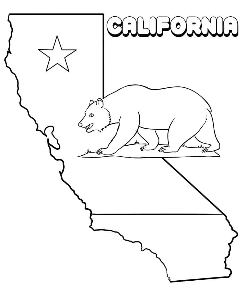 Desenhos de California Para Colorir 13