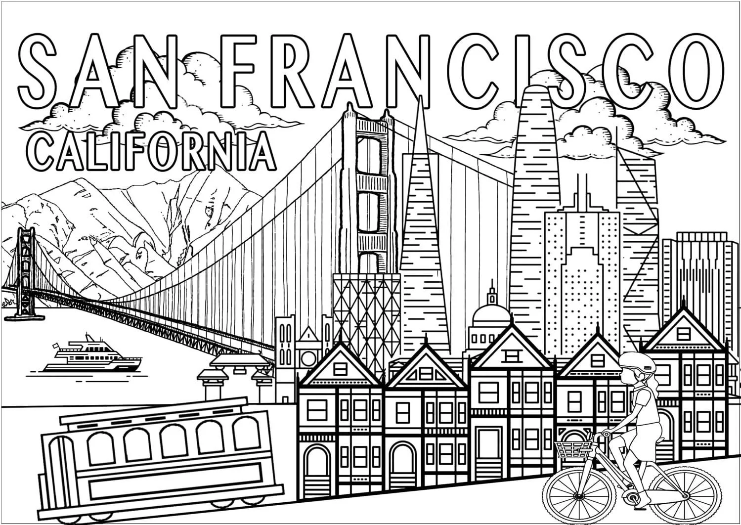 Desenhos de California Para Colorir 21