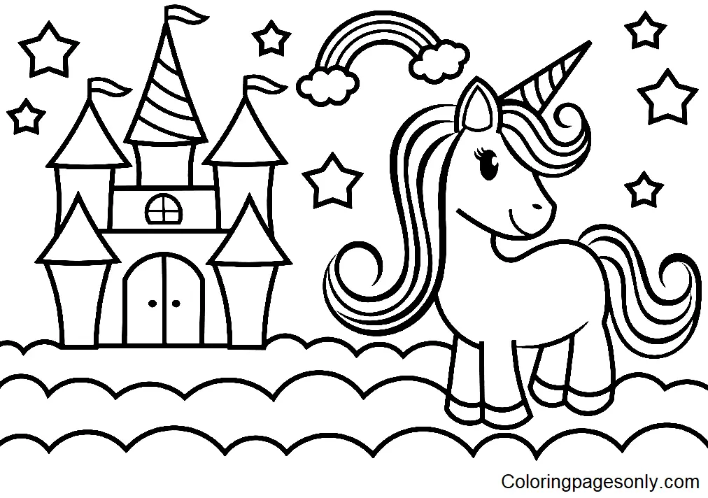 Castle Coloring Pages 12