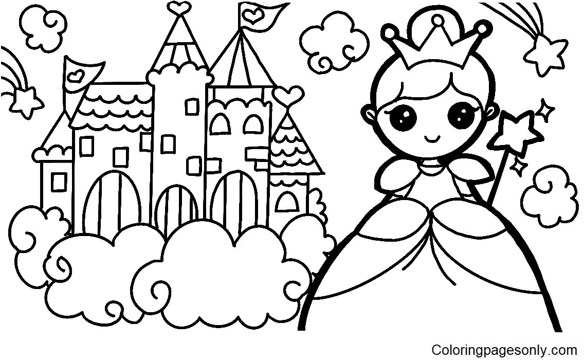 Castle Coloring Pages 14