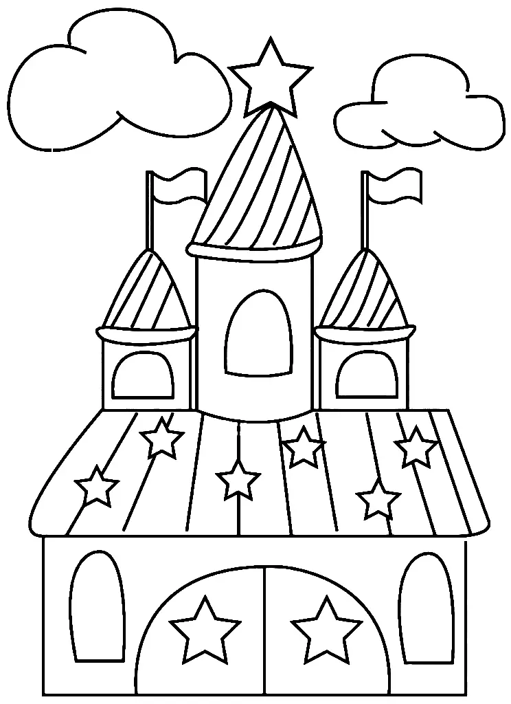 Castle Coloring Pages 28