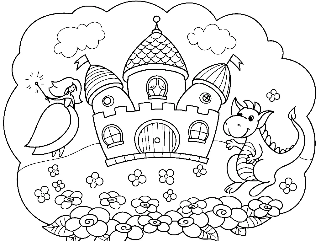 Castle Coloring Pages 31