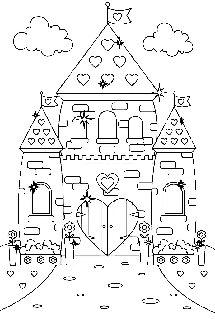 Castle Coloring Pages 43