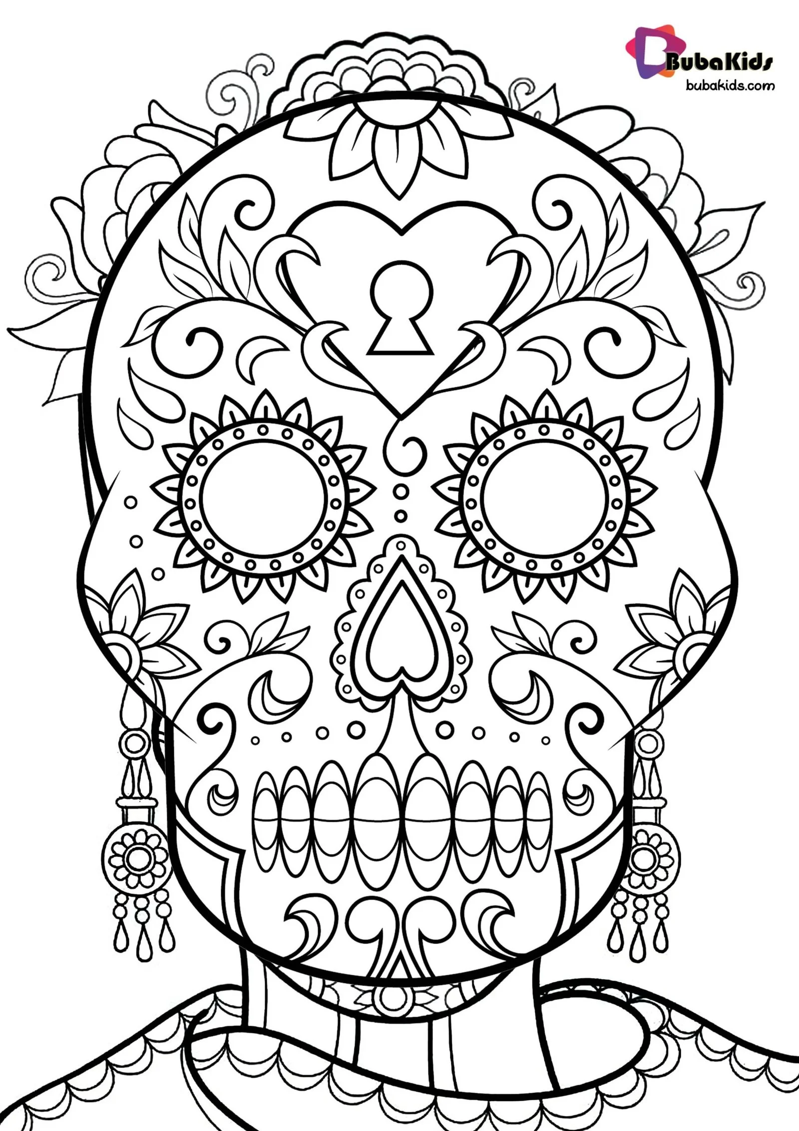 Catrina Coloring Pages 1