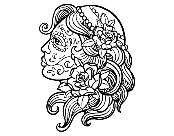 Catrina Coloring Pages 6