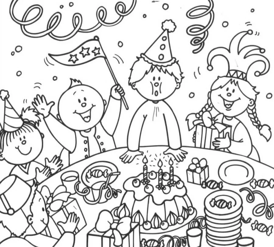 Desenhos de Celebracao Para Colorir 2