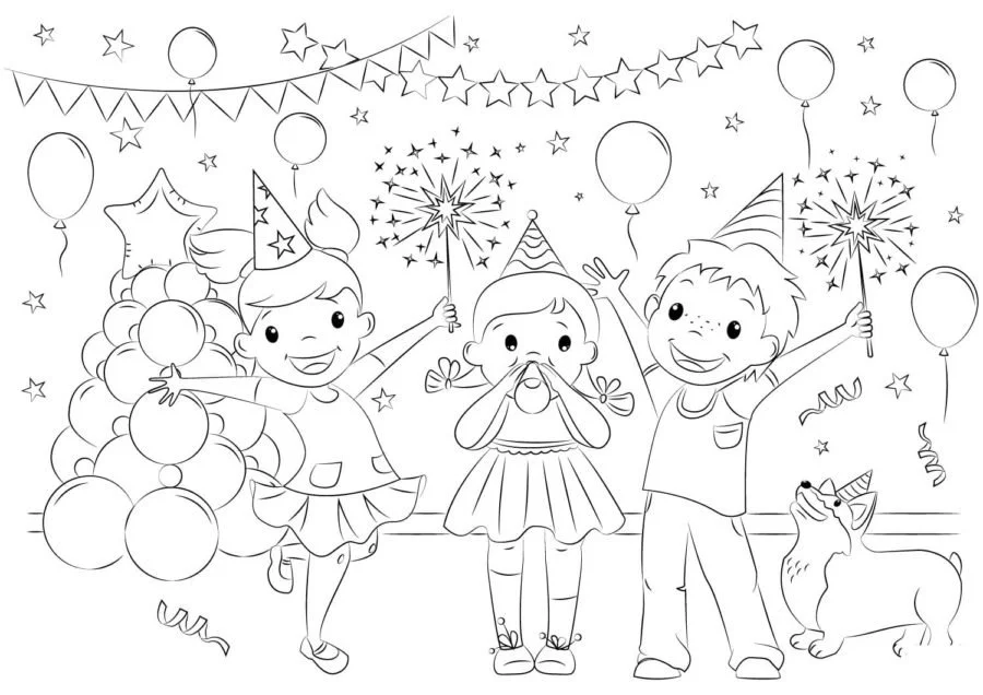Desenhos de Celebracao Para Colorir 21