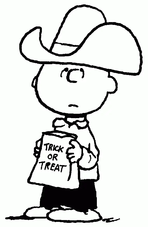 Charlie Brown Halloween Coloring Pages