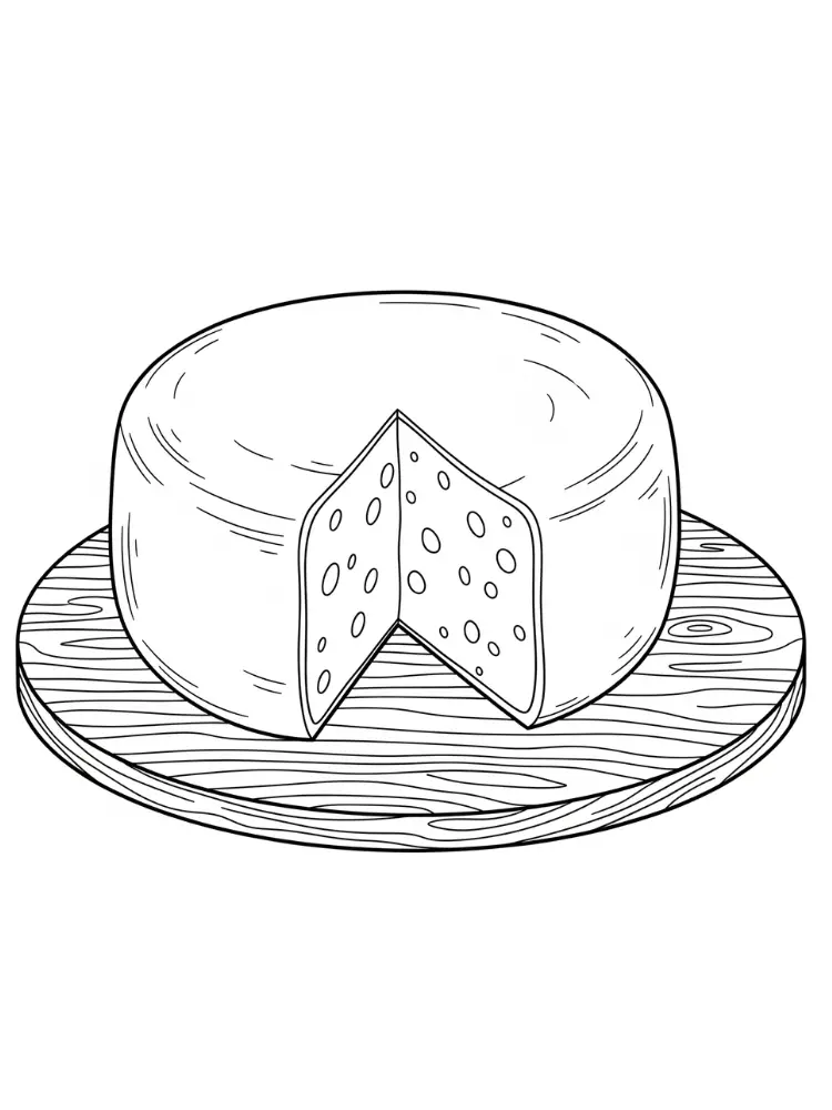 Cheese Coloring Pages 10