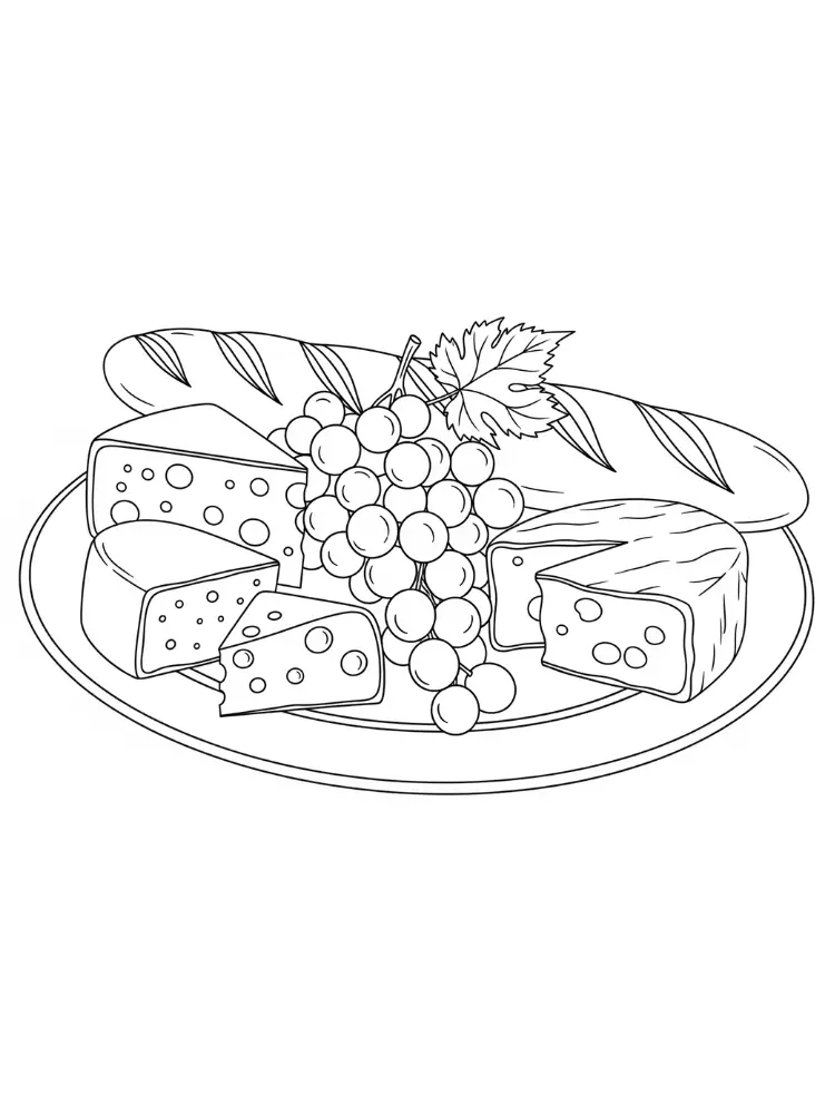 Cheese Coloring Pages 12