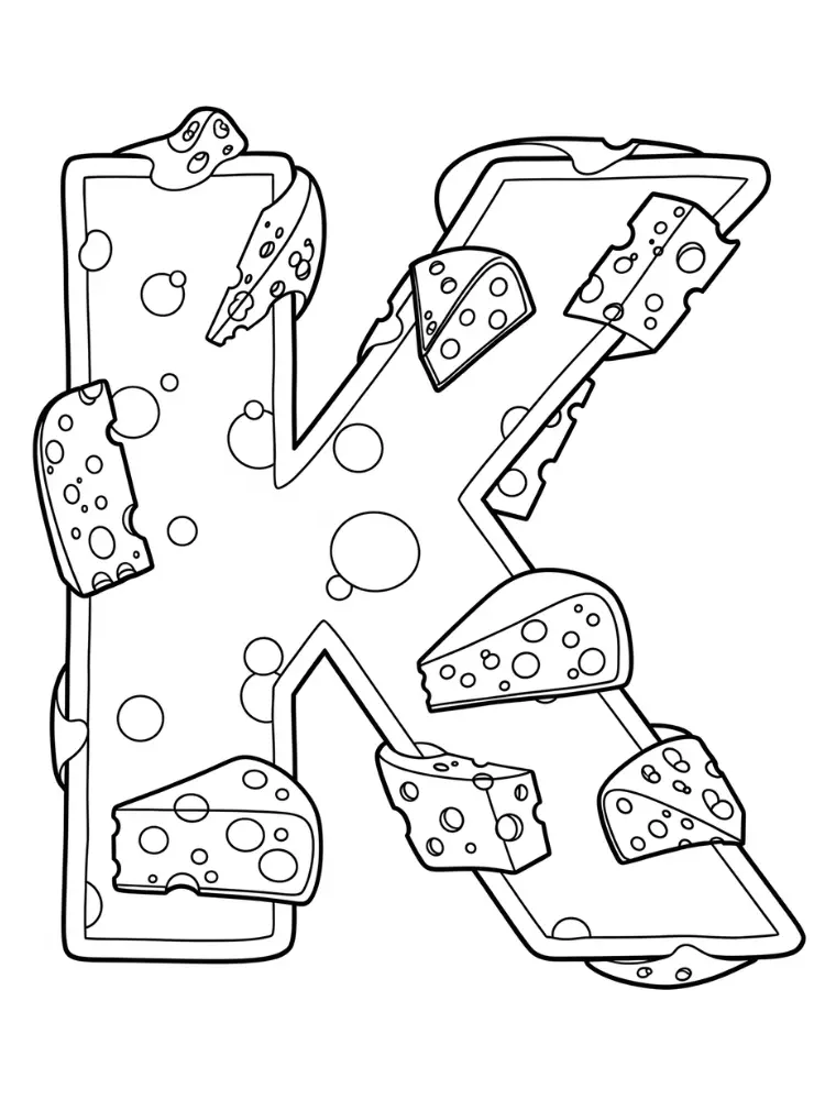 Cheese Coloring Pages 14
