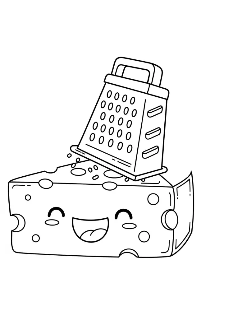 Cheese Coloring Pages 2