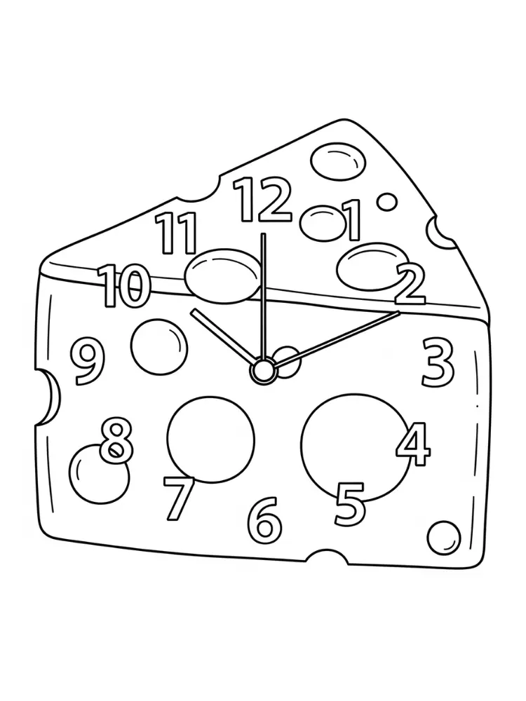 Cheese Coloring Pages 4