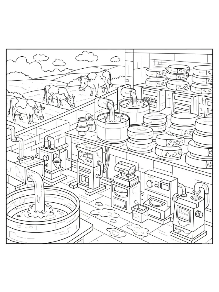 Cheese Coloring Pages 5