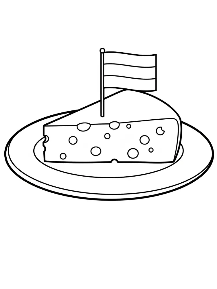 Cheese Coloring Pages 6