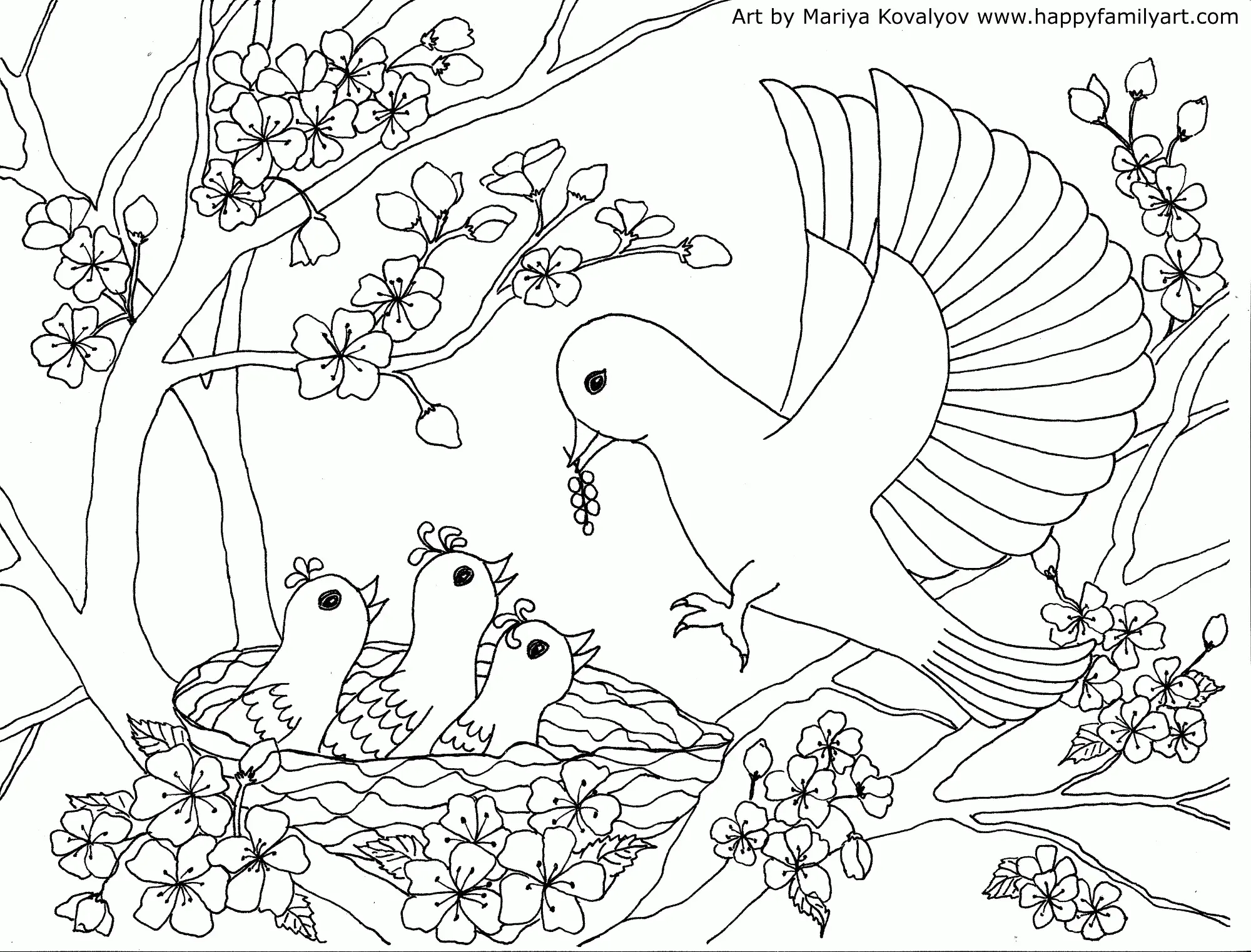 Cherry Tree Coloring Pages 26