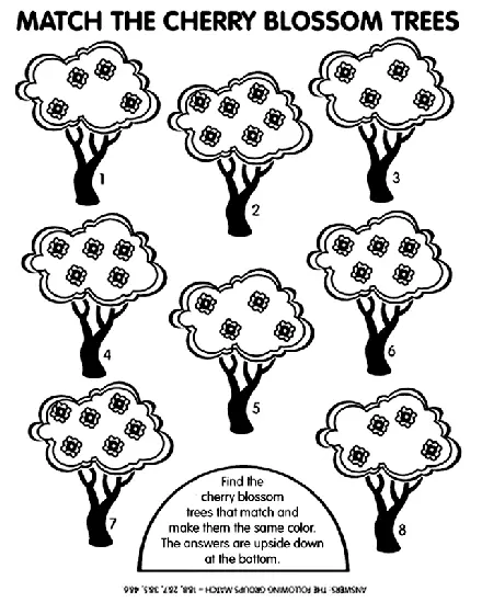 Cherry Tree Coloring Pages 4