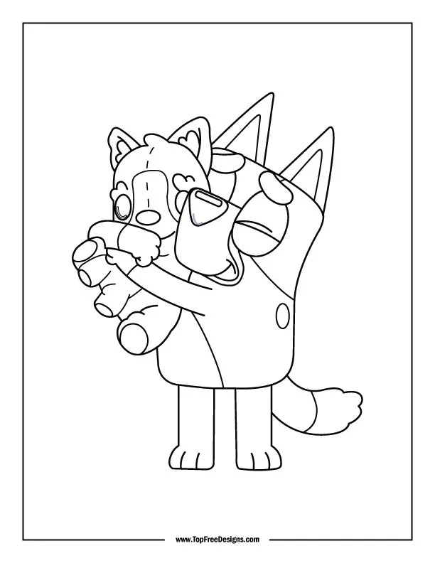 Chilli Heeler Coloring Pages 19