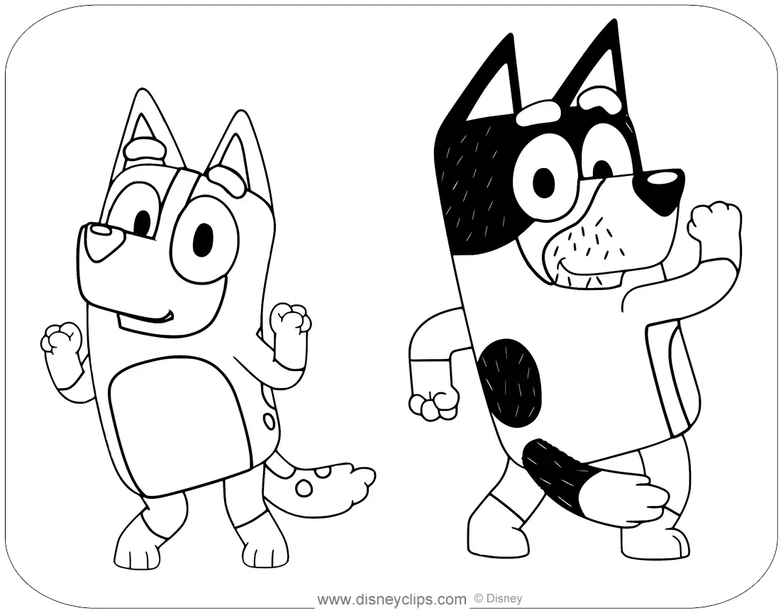 Chilli Heeler Coloring Pages 2