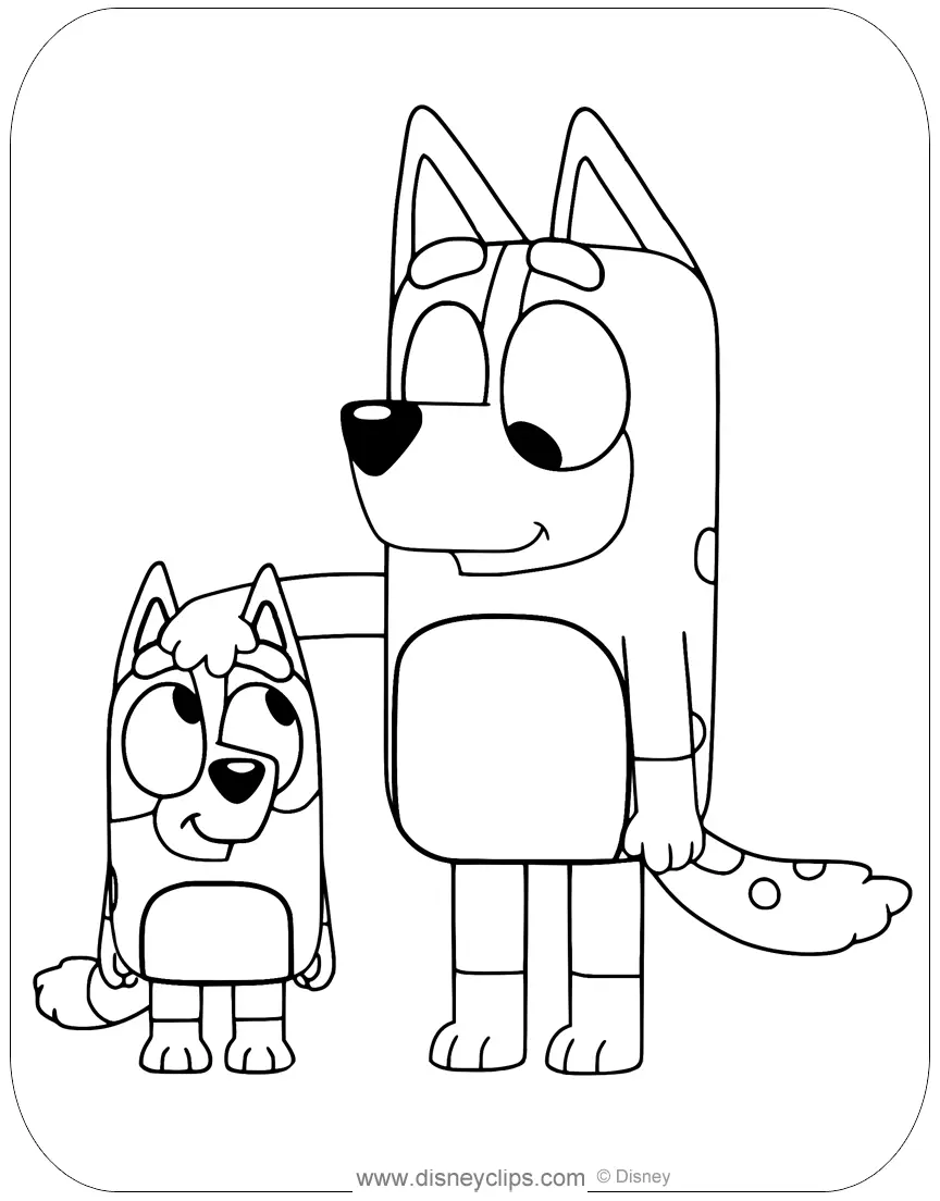Chilli Heeler Coloring Pages 3