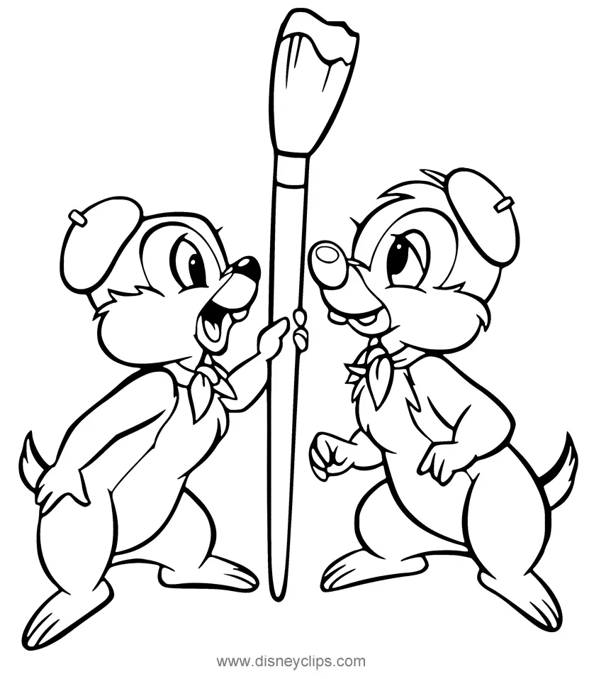 Chip and Dale Rescue Rangers Coloring Pages 12