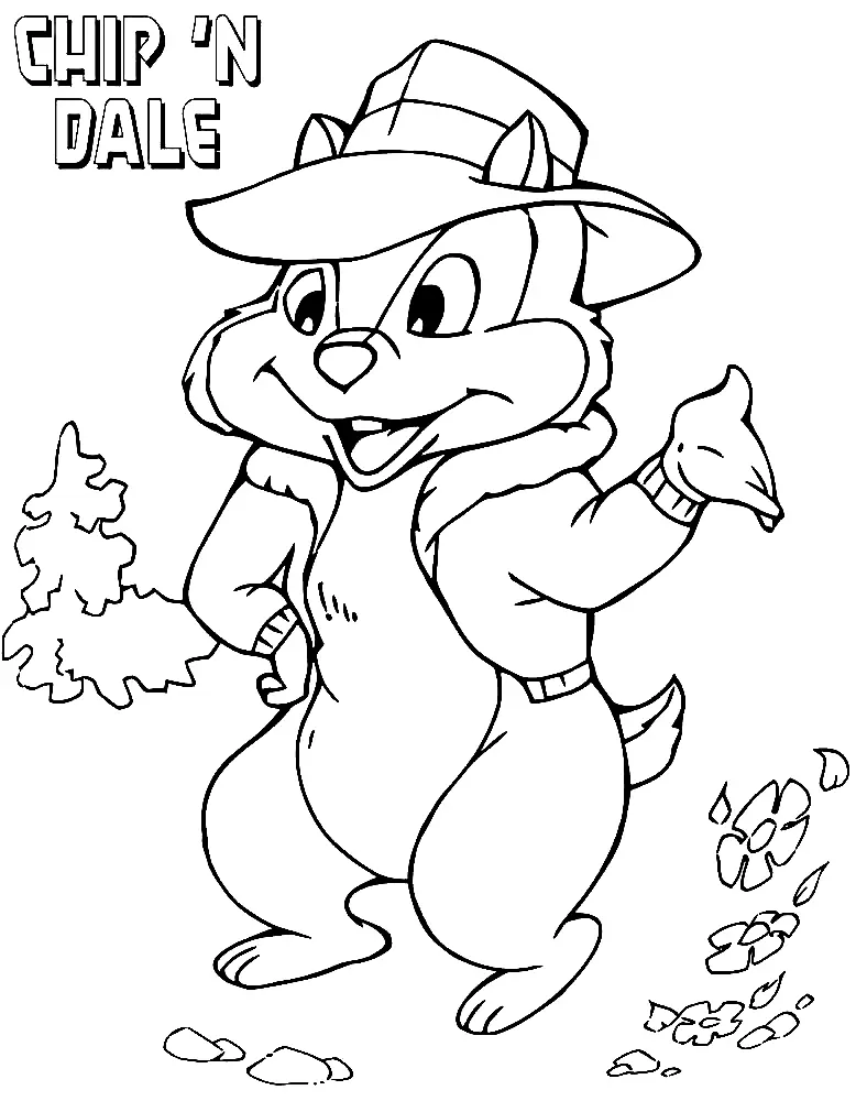 Chip and Dale Rescue Rangers Coloring Pages 14