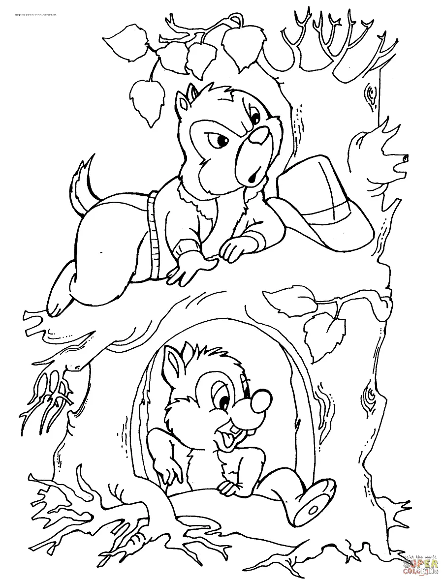 Chip and Dale Rescue Rangers Coloring Pages 20