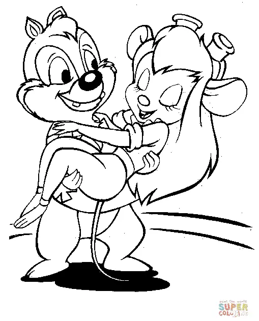 Chip and Dale Rescue Rangers Coloring Pages 34