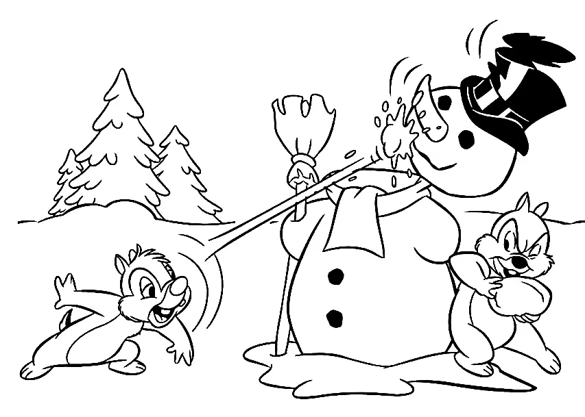 Chip and Dale Rescue Rangers Coloring Pages 40