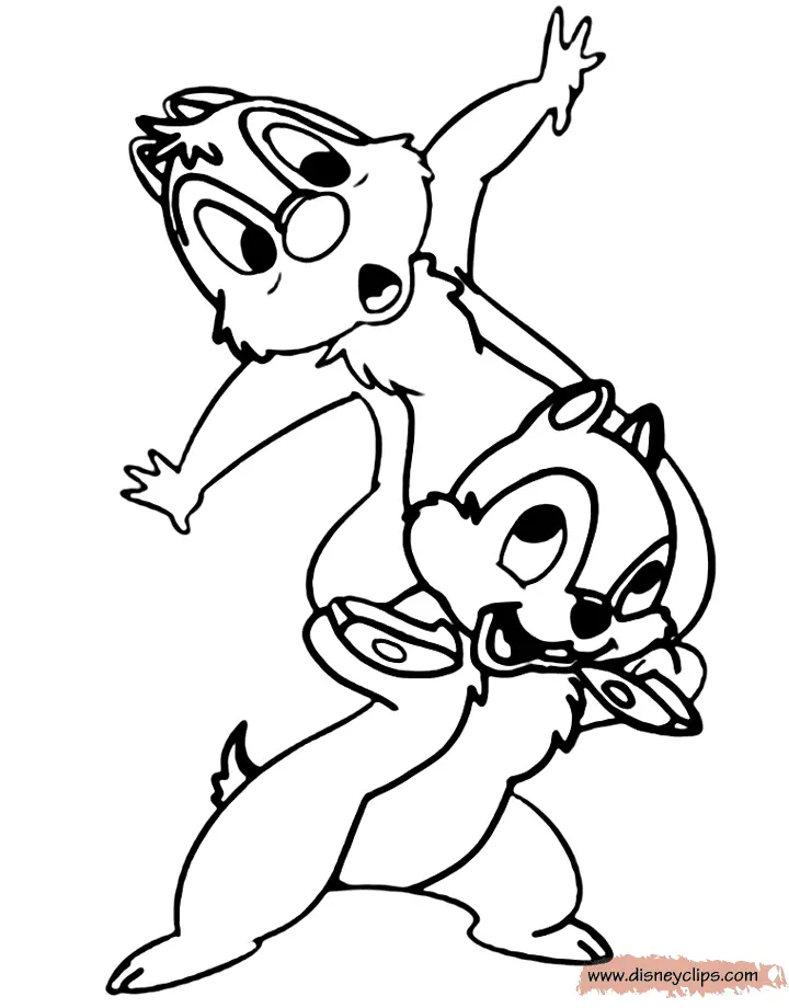 Chip and Dale Rescue Rangers Coloring Pages 49