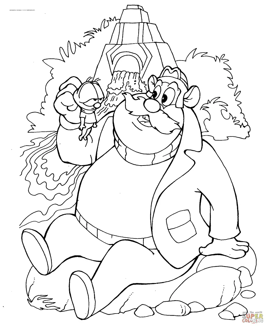 Chip and Dale Rescue Rangers Coloring Pages 51