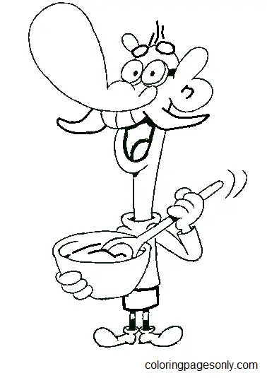 Chowder Para Colorear 16