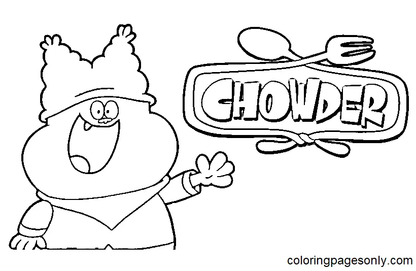 Chowder Para Colorear 21