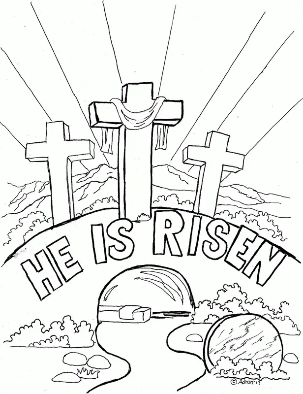 Christian Easter Coloring Pages 10
