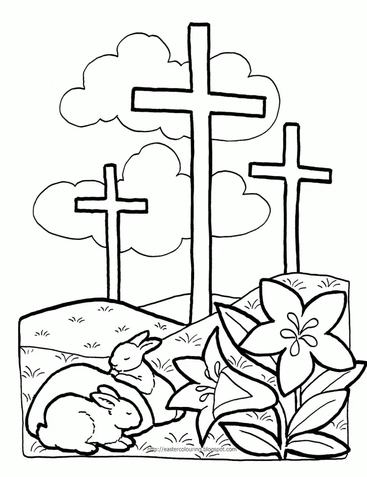 Christian Easter Coloring Pages 13