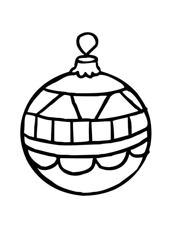 Desenhos de Bolas de Natal Para Colorir 23
