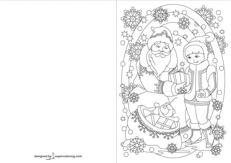 Desenhos de Cartoes de Natal Para Colorir 50