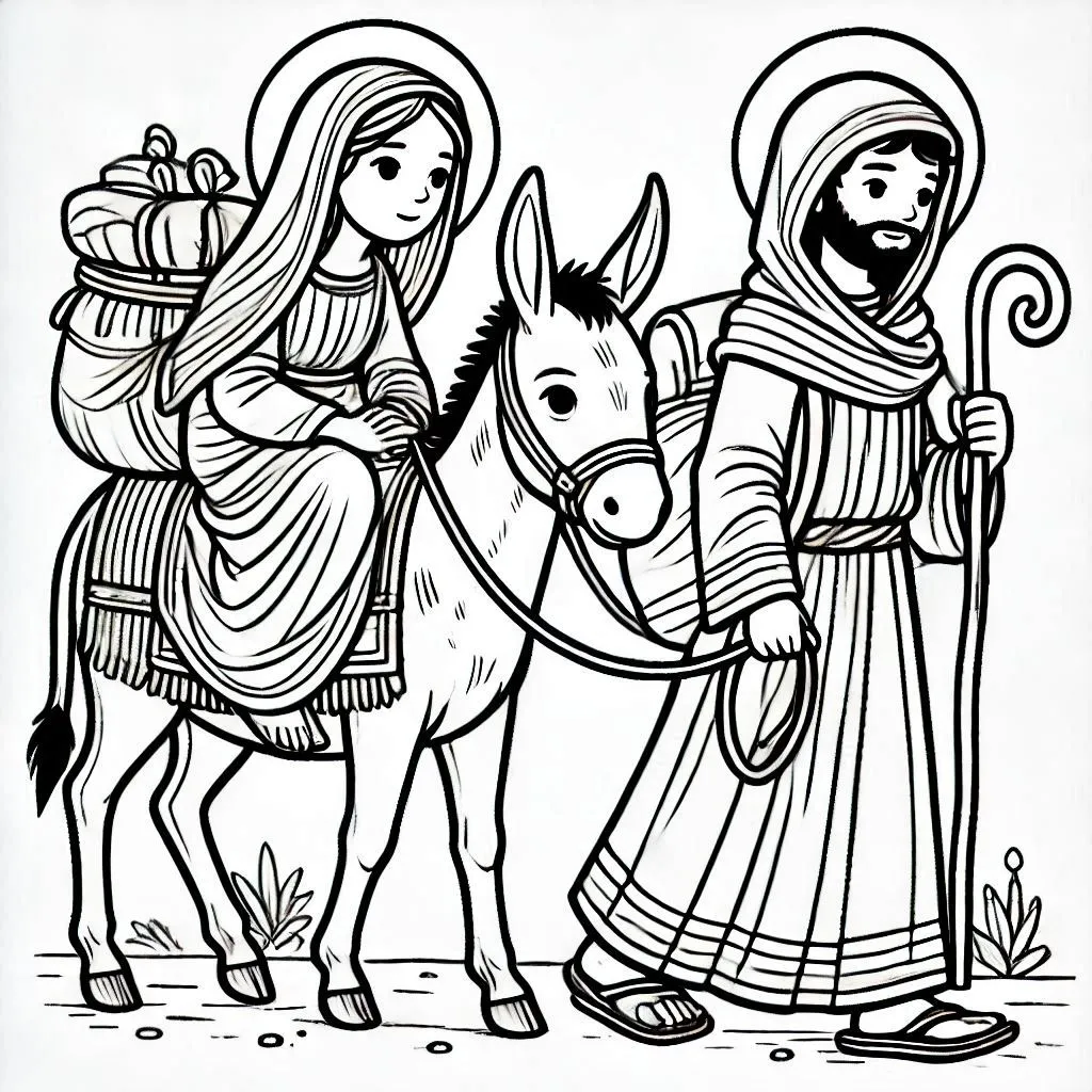 Christliche Weihnachts-Ausmalbilder 10