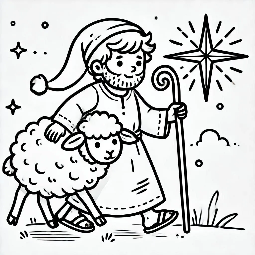 Christliche Weihnachts-Ausmalbilder 22