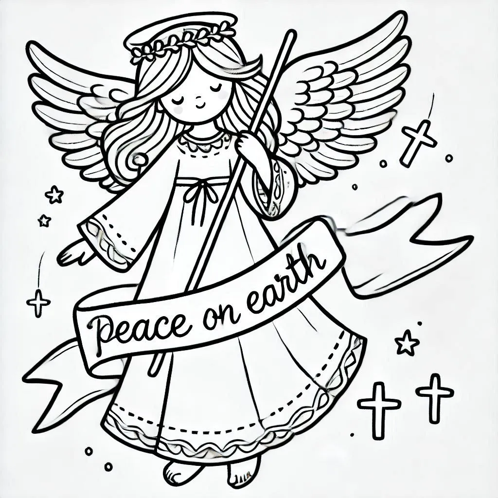 Christliche Weihnachts-Ausmalbilder 23