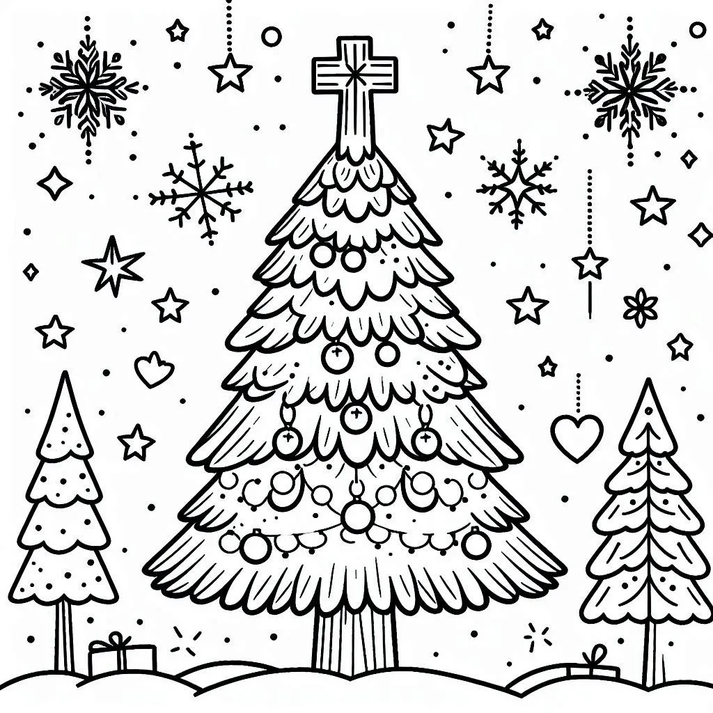 Christliche Weihnachts-Ausmalbilder 24