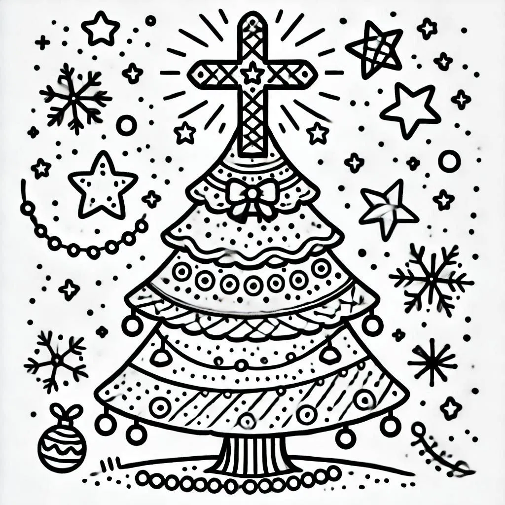 Christliche Weihnachts-Ausmalbilder 29